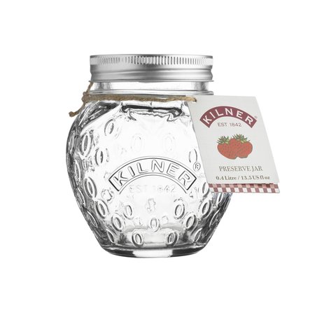 KILNER Strawberry Regular Mouth Preserve Jar 13.5 oz 0025.582U